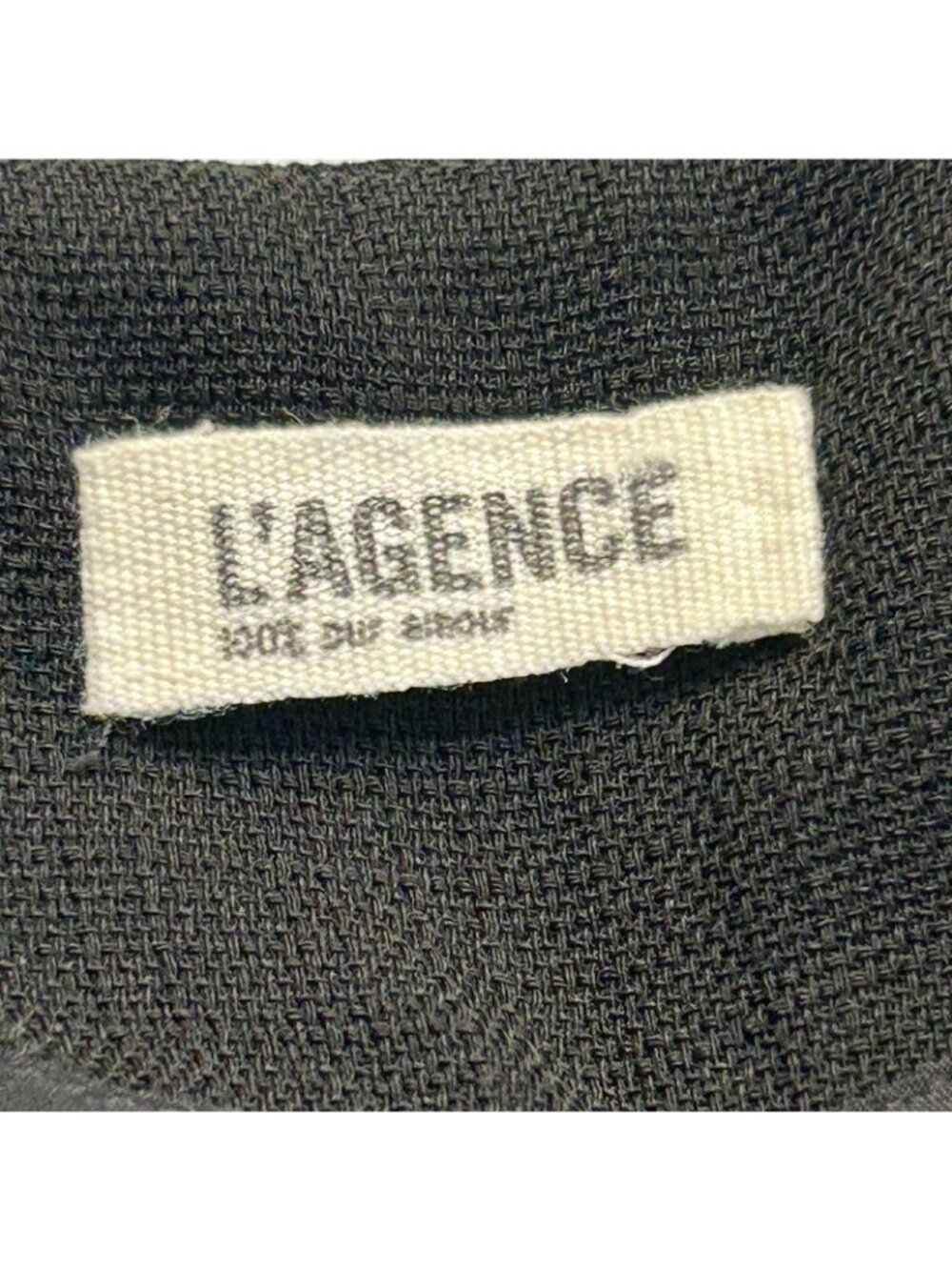 L'Agence Pants Womens 4 Black Crepe Side Stripe Split Hem Ankle Dress 2131ITA - Picture 6 of 9